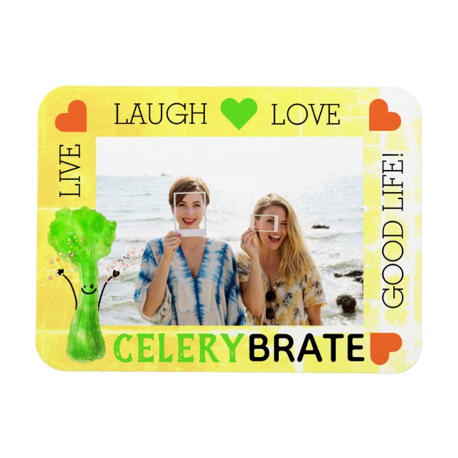 Magnet Flexible Pun Celery Positif - Celerybrate Bonne vie (Horizontal)