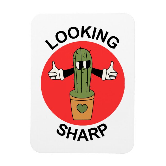 Magnet Flexible Pun de cactus qui en jette (Vertical)