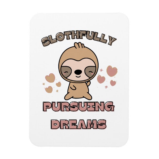 Magnet Flexible Punition d'animal de paresseux Kawaii (Vertical)