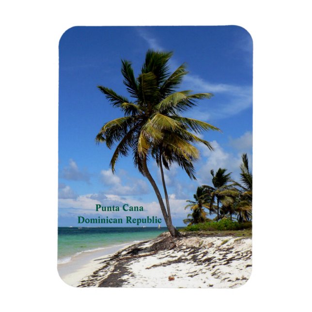 Magnet Flexible Punta Cana, Dominican Republic, coconut palm tree (Vertical)