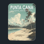 Magnet Flexible Punta Cana République Dominicaine Travel Art Vinta<br><div class="desc">Design vectoriel Punta Cana. La région de Bávaro et Punta Cana forment ce qu'on appelle la Costa del Coco,  ou Côte des cocotiers,  une zone de luxueux complexes tout compris.</div>