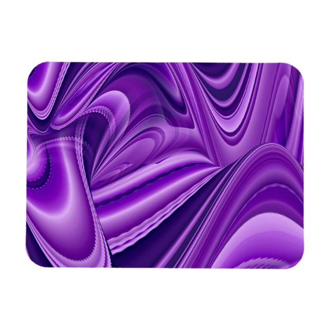 Magnet Flexible Purple Dreams, Imaginaire Abstrait Rainbow-Art (Horizontal)