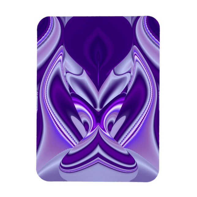 Magnet Flexible Purple Dreams, Imaginaire Abstrait Rainbow-Art (Vertical)