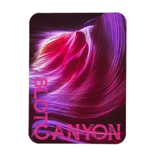 Magnet Flexible Purple Slot Canyon rose ou votre photo et texte