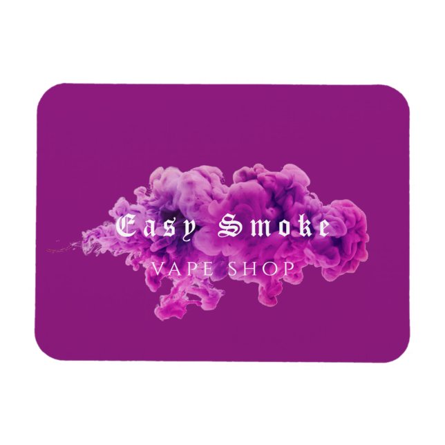 Magnet Flexible Purple Smoke Vape Boutique (Horizontal)