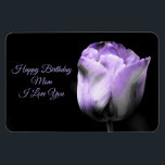 Magnet Flexible Purple Tulip Birthday Mom *personalize/customize*<br><div class="desc">Beautiful Purple Tulip Magnet.. that you can customize and personalize with your own message to the special someone.</div>