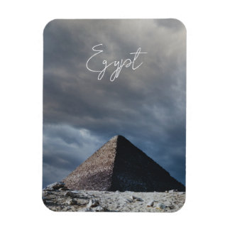 Magnet Flexible Pyramide antique avec ciel orageux, Égypte