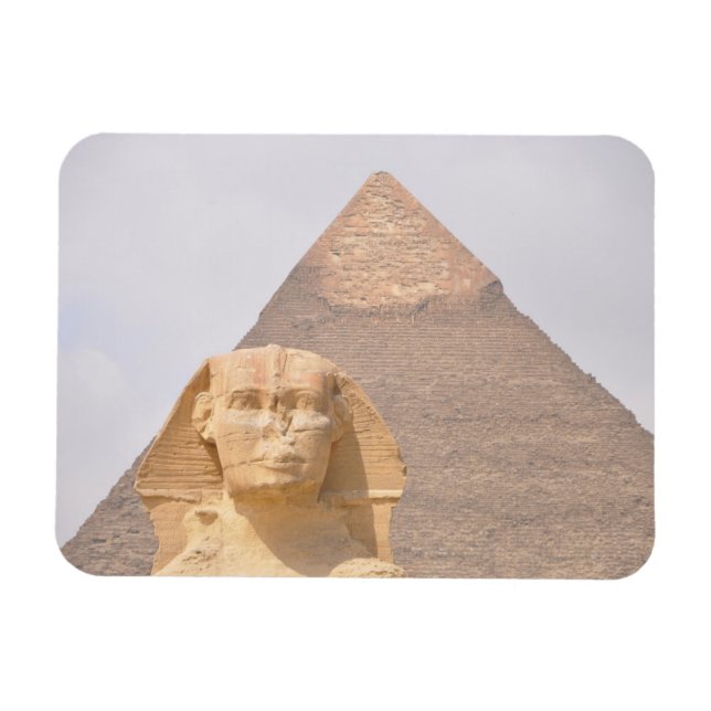 Magnet Flexible Pyramides Sphinx Egypte ancienne Khufu Pharoah (Horizontal)