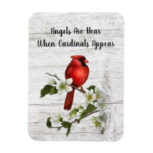 Magnet Flexible Quand les anges sont proches, des cardinaux appara