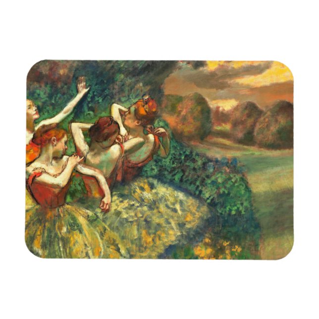 Magnet Flexible Quatre Danseurs Edgar Degas (Horizontal)
