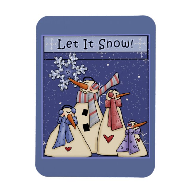Magnet Flexible Quatre snowboys (Vertical)