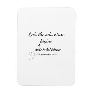 Magnet Flexible que l'aventure commence enterrement de vie de jeun