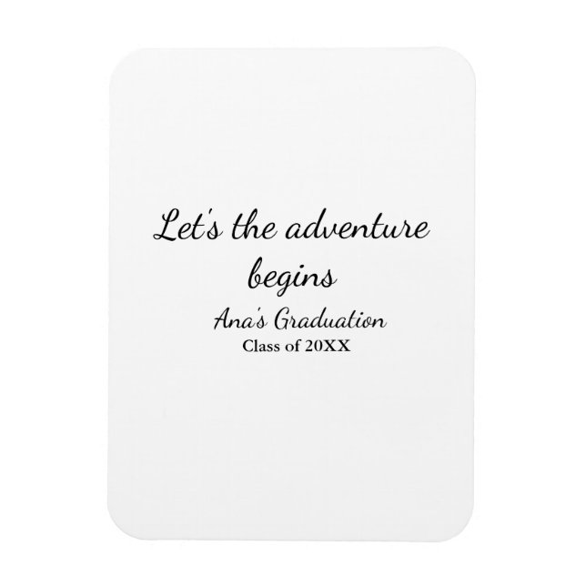 Magnet Flexible que l'aventure commence promotion 20XX (Vertical)