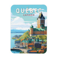 Québec Canada Travel Art Vintage