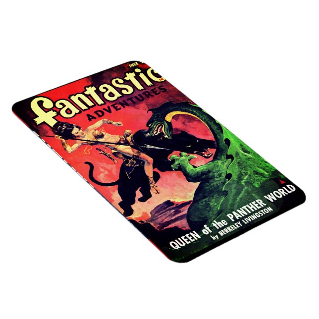 Magnet Flexible Queen of the Panther World : Imaginaire Pulp Ficti (Côté Droit)