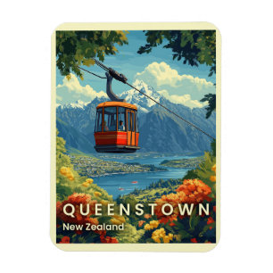 Magnet Flexible Queenstown, Nouvelle-Zélande Superbes vues sur la 