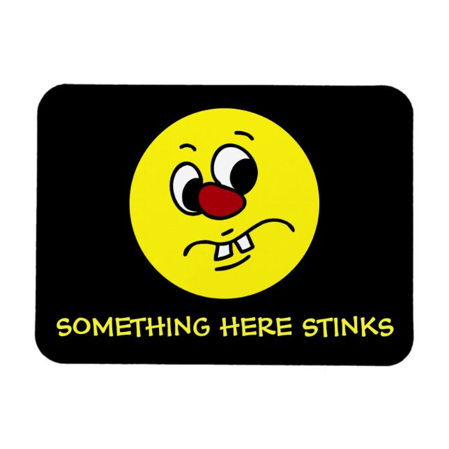 Magnet Flexible Quelque Chose De Stineux Visage Grumpy (Horizontal)