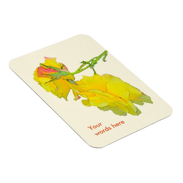 Magnet Flexible Quelques Roses coupés (Côté Droit)