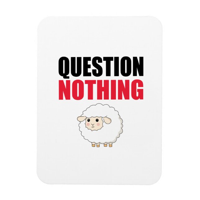 Magnet Flexible Question Aucun mouton (Vertical)