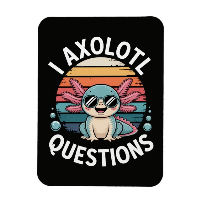 Magnet Flexible Questions sur l'Axolotl (Vertical)