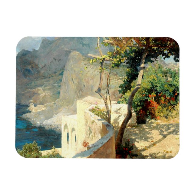 Magnet Flexible Quiet summer afternoon in Capri, Brioschi Othmar  (Horizontal)