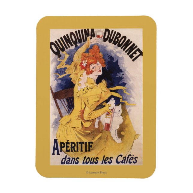 Magnet Flexible Quinquina Dubonnet Aperitif Poster promotionnel (Vertical)
