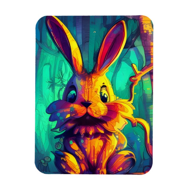 Magnet Flexible Rabbit adorable (Vertical)