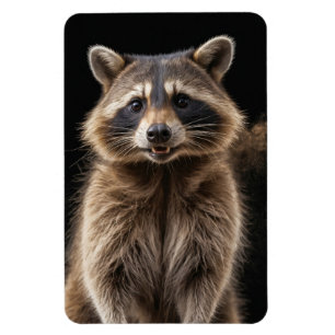 Magnet Flexible Raccoon Wild Animal Élégant Dramatique Mist Portra