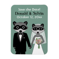 Raccoons mariage Enregistrer la date