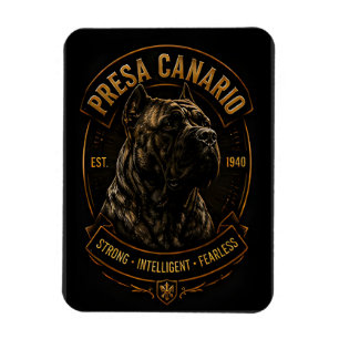 Magnet Flexible Race de chien Presa Canario forte et intelligent s