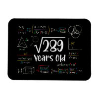 Racine carré de 289 17e anniversaire 17 ans Cadeau