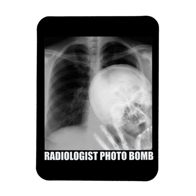 MAGNET FLEXIBLE RADIOLOGIST PHOTO BOMB  (Vertical)