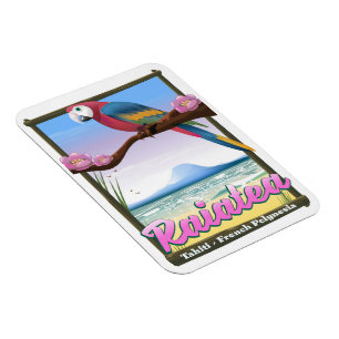 Magnet Flexible Raiatea Îles de la Société,Tahiti,Polynésie frança