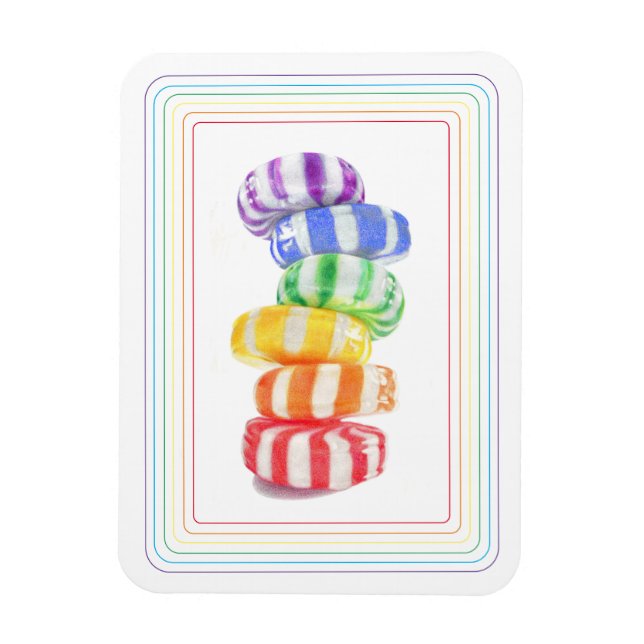 Magnet Flexible RAINBOW CANDY 3x4 Aimant flexible (Vertical)