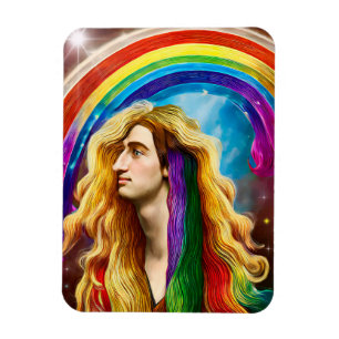 Magnet Flexible Rainbow Deity Homme Of All love Imaginaire Art