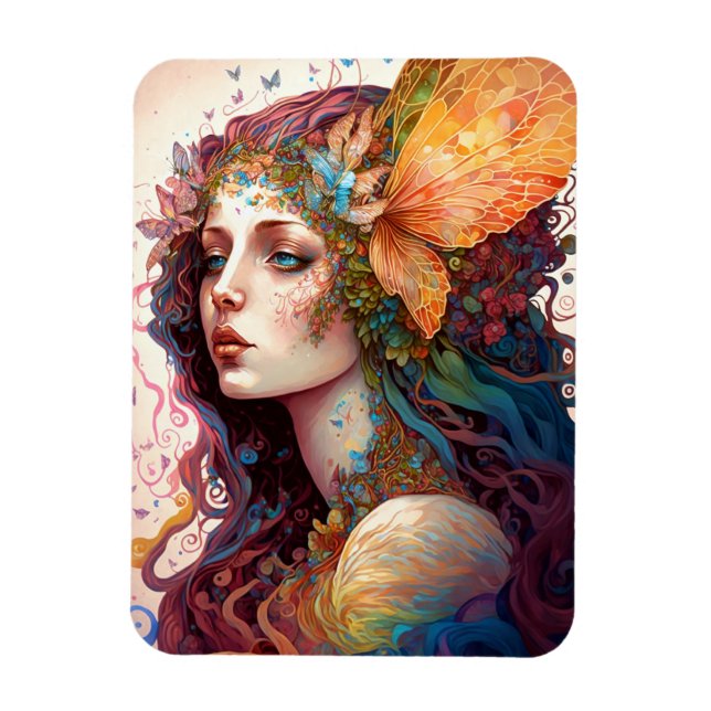 Magnet Flexible Rainbow Goddess Imaginaire Art (Vertical)