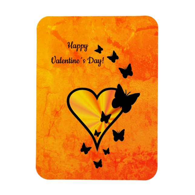Magnet Flexible Rainbow heart and Butterfly (Vertical)