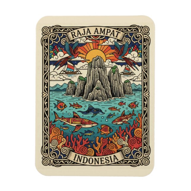 Magnet Flexible Raja Ampat Indonésie (Vertical)