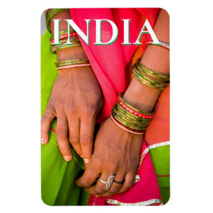 Magnet Flexible Rajasthan : Le gros plan des mains des femmes