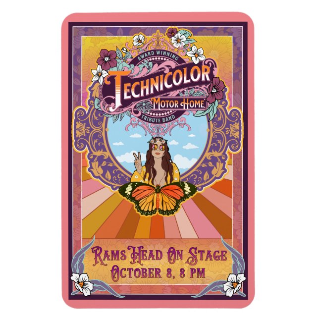 Magnet Flexible Rams Head 2023 Peace (Vertical)