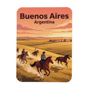 Magnet Flexible Randonnée à cheval dans une estancia des Pampas pr