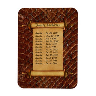 Magnet Flexible Rappel d'anniversaire de la famille magnétique - P