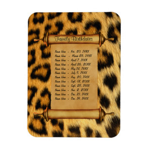 Magnet Flexible Rappel magnétique d'anniversaire de famille -