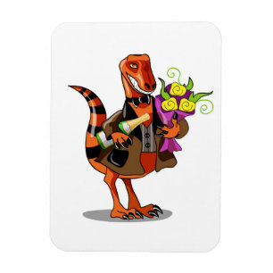 Magnet Flexible Raptor Tenant Une Bouteille De Vin Et Fleurs Étinc