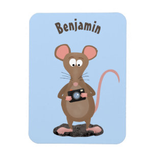 Magnet Flexible Rat drôle avec dessin animé de la caméra