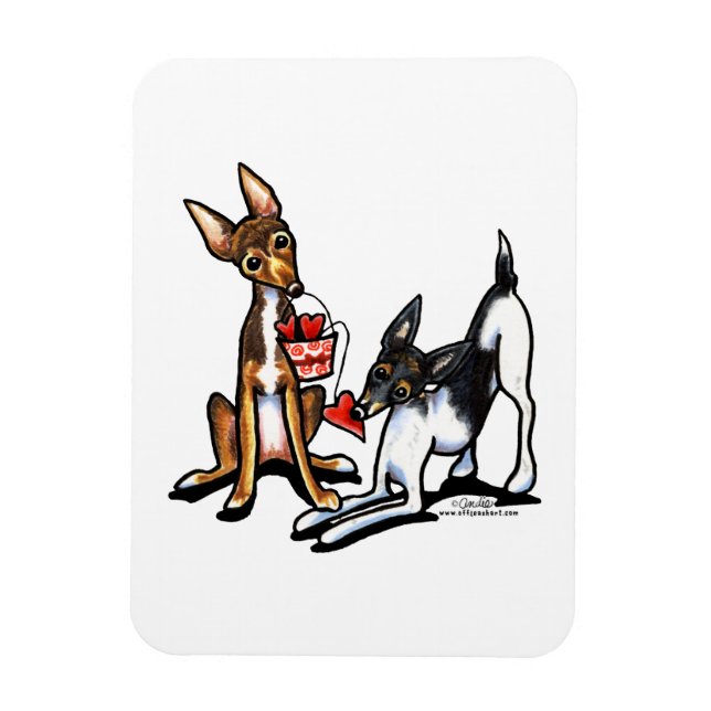 Magnet Flexible Rat Terrier Sweethees (Vertical)