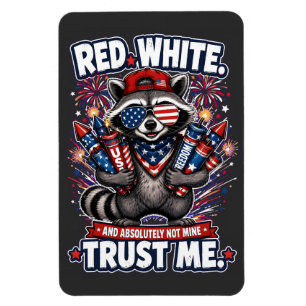 Magnet Flexible Raton laveur Feux d'artifice Aimant 14 juillet