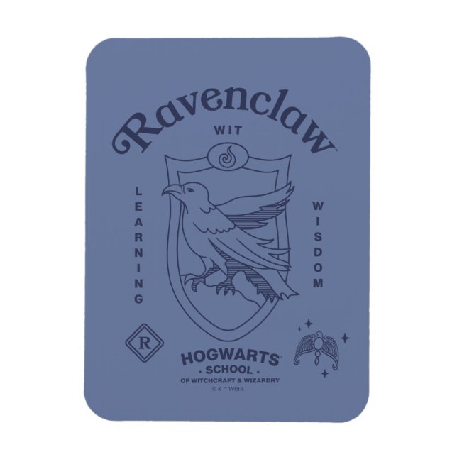 Magnet Flexible RAVENCLAW™ Wit Learning Wisdom Crest (Vertical)