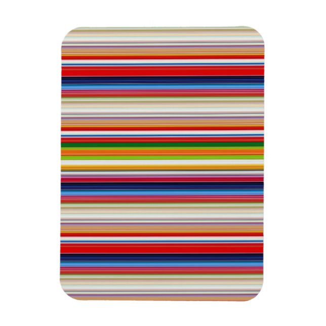 Magnet Flexible Rayures colorées chaudes (Vertical)