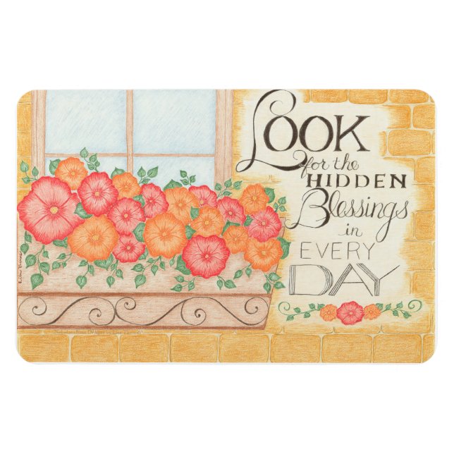 Magnet Flexible Recherchez les Bienfaits Cachés  Aimant 4" x 6" (Horizontal)